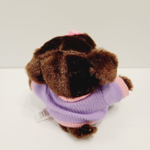 Dan Dee Collectors Choice Plush Dog With Purple Sweater - Picture 3 of 4